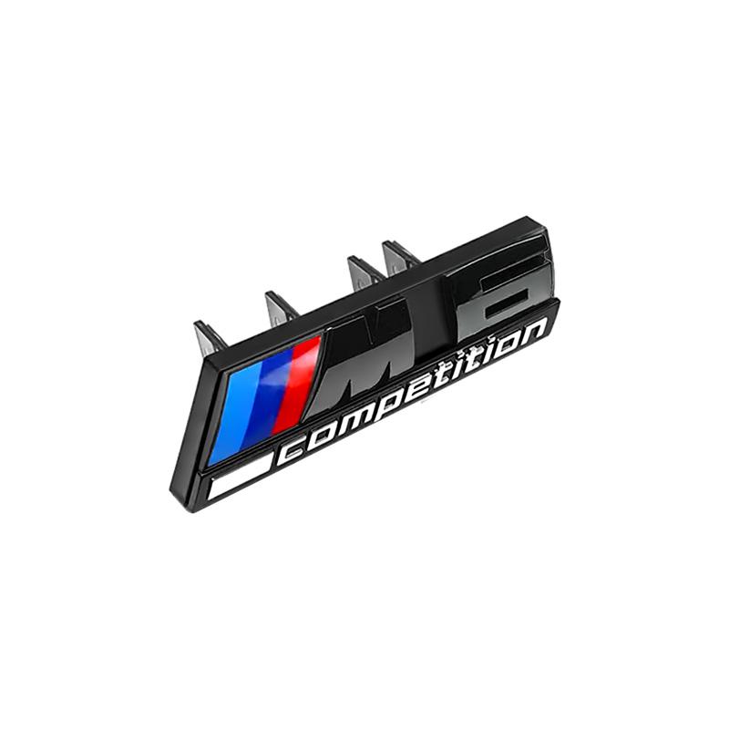 ABS Car Styling Front Grille Emblem Stickers Accessories For BMW M Power Thunder M1 M2 M3 M4 M5 M6 M7 M8 F48 G01 E84 F30 G11 G07