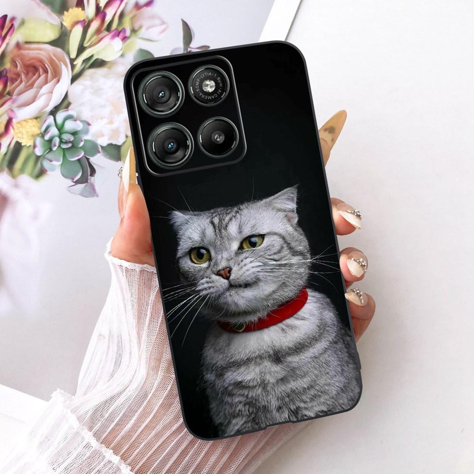 Casing For Motorola Moto G77 Case Aesthetic Luxury Cute Cat Fashion Butterfly Cool Painted Cover For Motorola XT2621-4