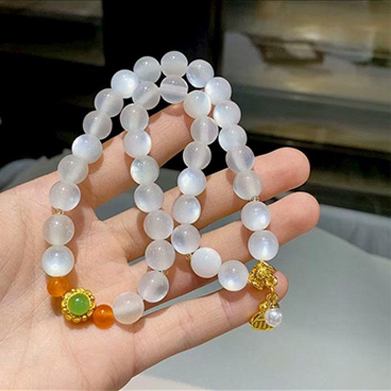 Браслет с двойным обертыванием из светорегулирующей слюды для гемотерапии, 10 мм: Изменение цвета под воздействием солнечного света и УФ-лучей