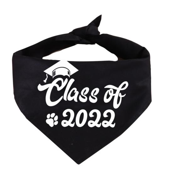 Полотенце для слюны домашних животных, треугольный регулируемый принт, большая бандана премиум-класса для выпускного питомца для всех