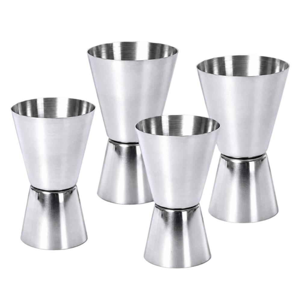4pcs Double Ended Stainless Steel Jigger Easy To Clean Bar Jigger For Cocktail Making
