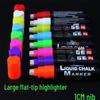 Large 8-Color LED Fluorescent Blackboard & Glass Writing Pen Set