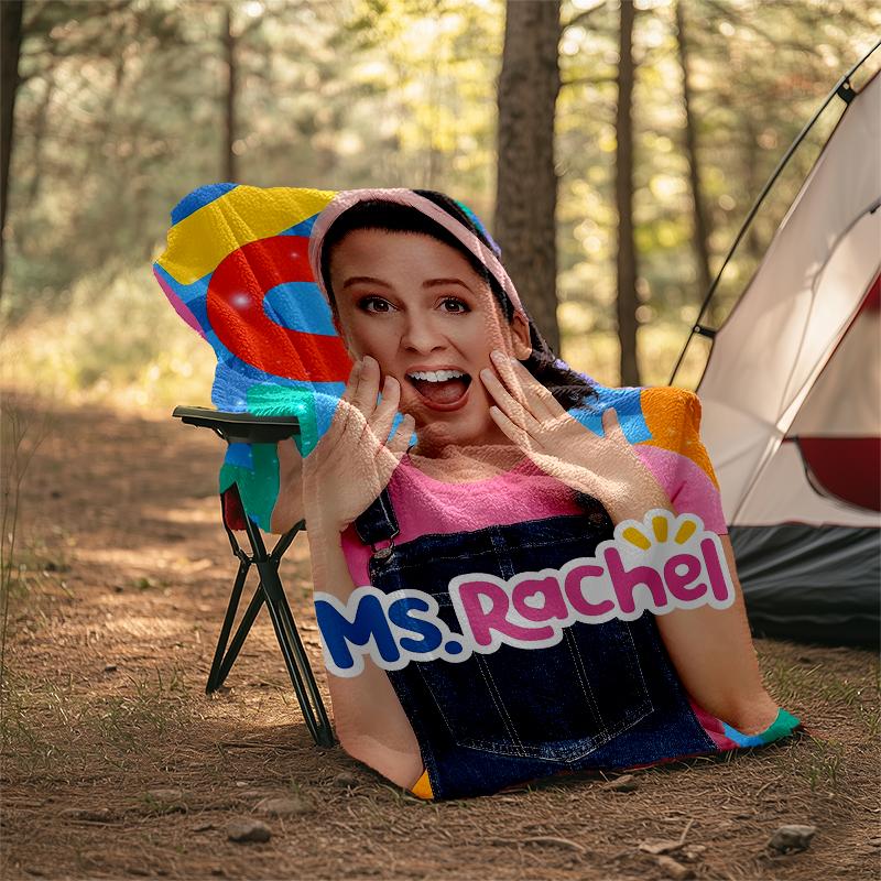 Ms. Rachel Theme Printed Blanket - Perfect for Couch, Bed, Travel & Outdoor Use | Machine Washable, Cozy & Durable.