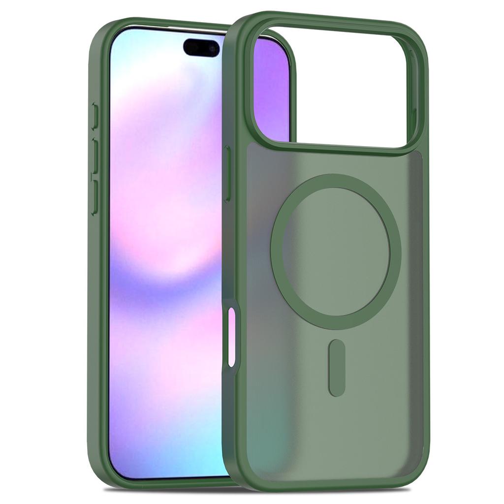 Магнитный чехол с пескоструйной текстурой двойного назначения для iPhone 17, противоударный, защитная крышка для Apple iPhone 16 Pro Max