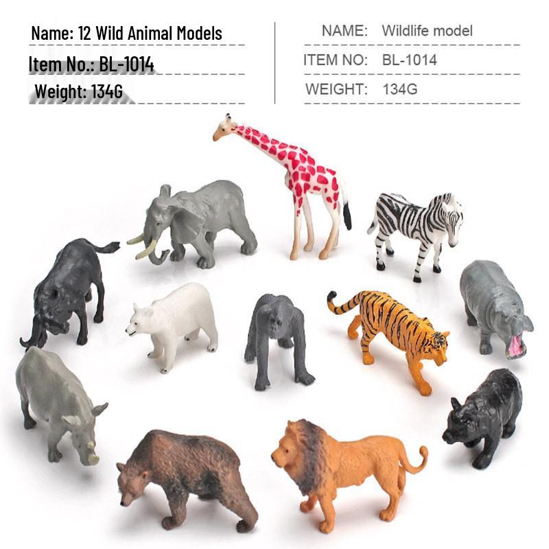 Набор миниатюрных моделей сельскохозяйственных животных для трансграничной торговли: Куры, Утки, Гуси, Коровы и другие