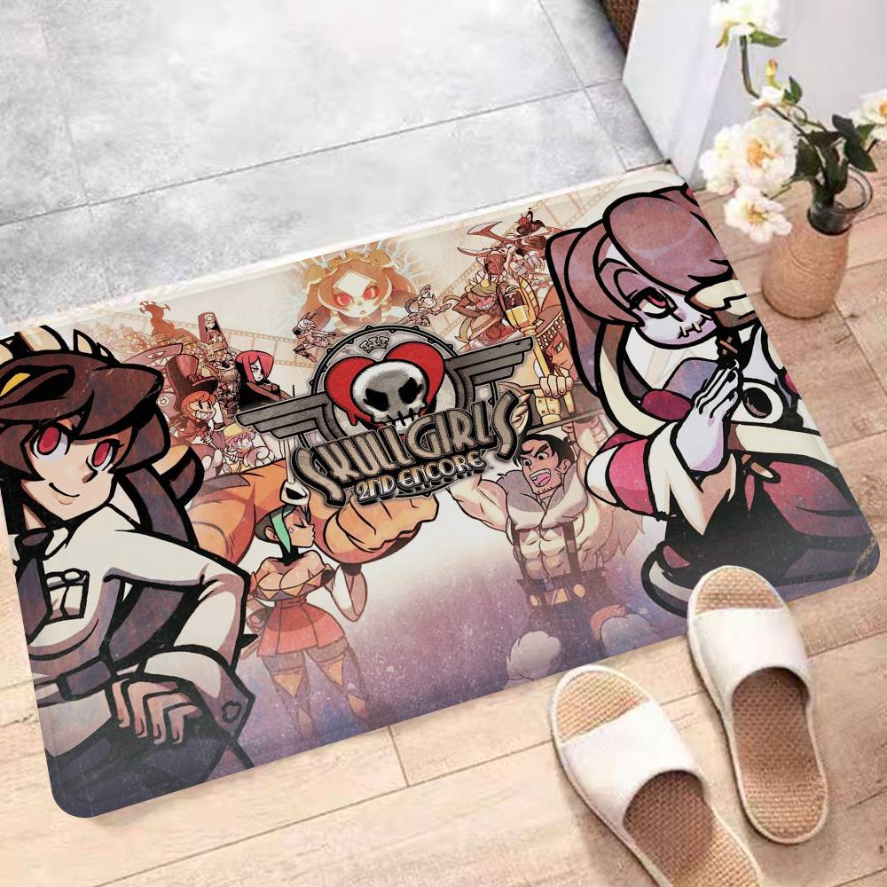 Коврик для комнаты S-Skullgirls для файтингов, дешевый, противоскользящий, современный для гостиной, балкона, с принтом, приветственный коврик
