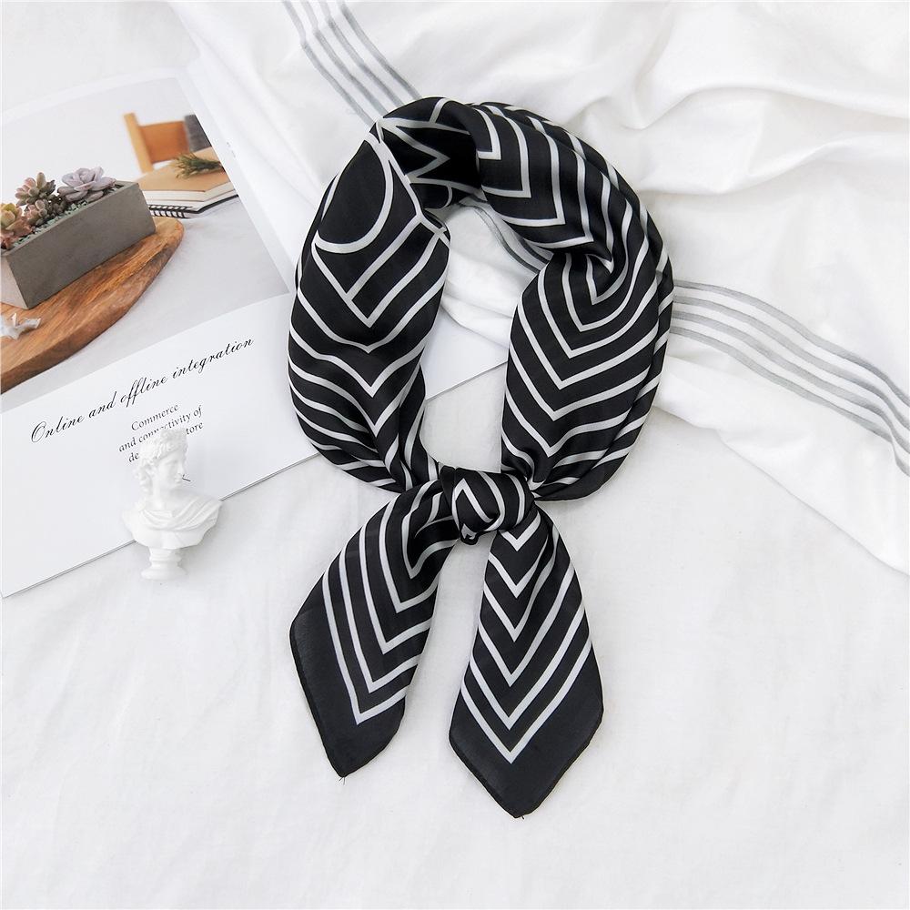 Fashion Decoration Scarf Hairband Tie Hair 70 Small Square Scarf Silk Scarf Women'S Spring And Autumn Versatile Small Scarf Professional Scarf