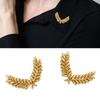 Wheat Sheaf Brooch For Women And Men Elegant Alloy Lapel Pin Breastpin Jewelry Accessories For Suits Dresses Coats