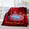 Bayern Munich Personalized Text Blanket Lightweight Personalized Blanket Durable Comfort Throw For Office Couch Seaside Livingroom for All Occasions
