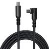 Угловой кабель USB-C PD для быстрой зарядки для iPhone - Плетеный и прочный