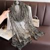Simulation Silk Scarf Chiffon Yarn Scarf Women'S Long Ribbon Women'S Versatile Accessories Scarf High-End Versatile Silk Scarf