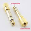 3.5mm Male 6.5mm Female Jack Stereo Headphone Transmitter 3.5 6.5 Audio Mic Guitar Connectors Adapter Microphone Audio