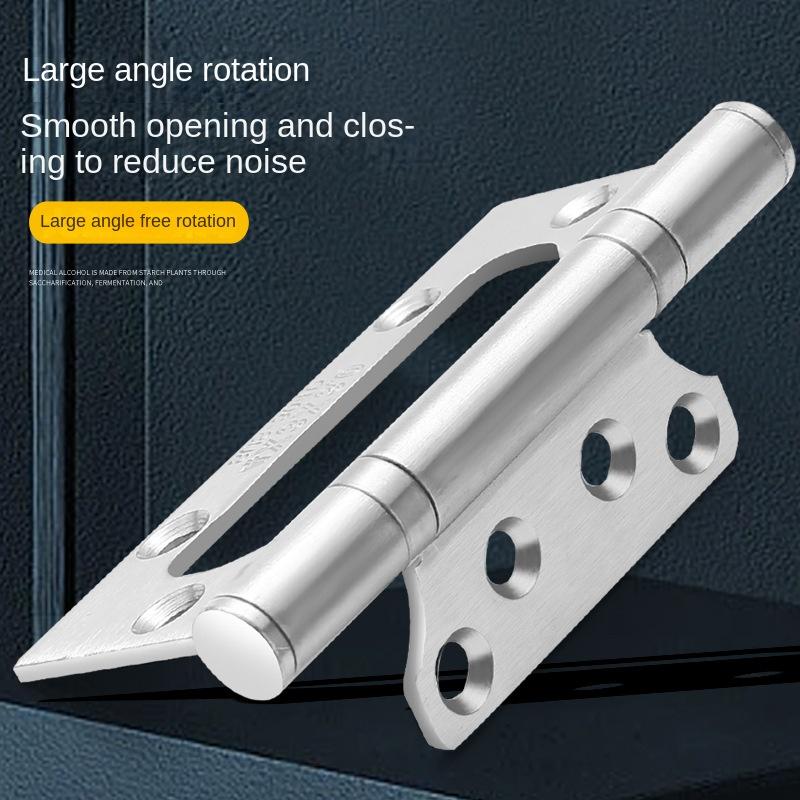 Стальная стальная петля 4-дюймовая 5-дюймовая толстая бесшумная без паза деревянная дверь мебельная дверь Хорошие аппаратные аксессуары Прочный Прочный