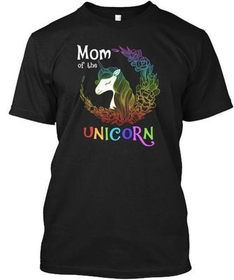 Футболка для мамы единорога "Lovely Mamacorn", сделано в США, размеры от S до 5XL