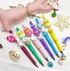 Rotating Gradient Acrylic Bow Theme Chick Easter Dog DIY Beaded Pen Set Office Supplies Ballpoint Pen