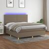 VidaXL Slat Bed Base with Mattress and LED, Upholstered Bed, Double Bed, Adult Bedroom Interior Bed, 3135529