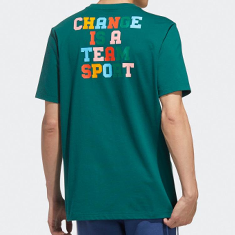 Adidas Футболка с коротким рукавом Originals Trefoil Sports для мужчин, цвет лесной зеленый GP4305