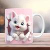 Керамическая 3D кружка с дизайном кролика, кошки и слона