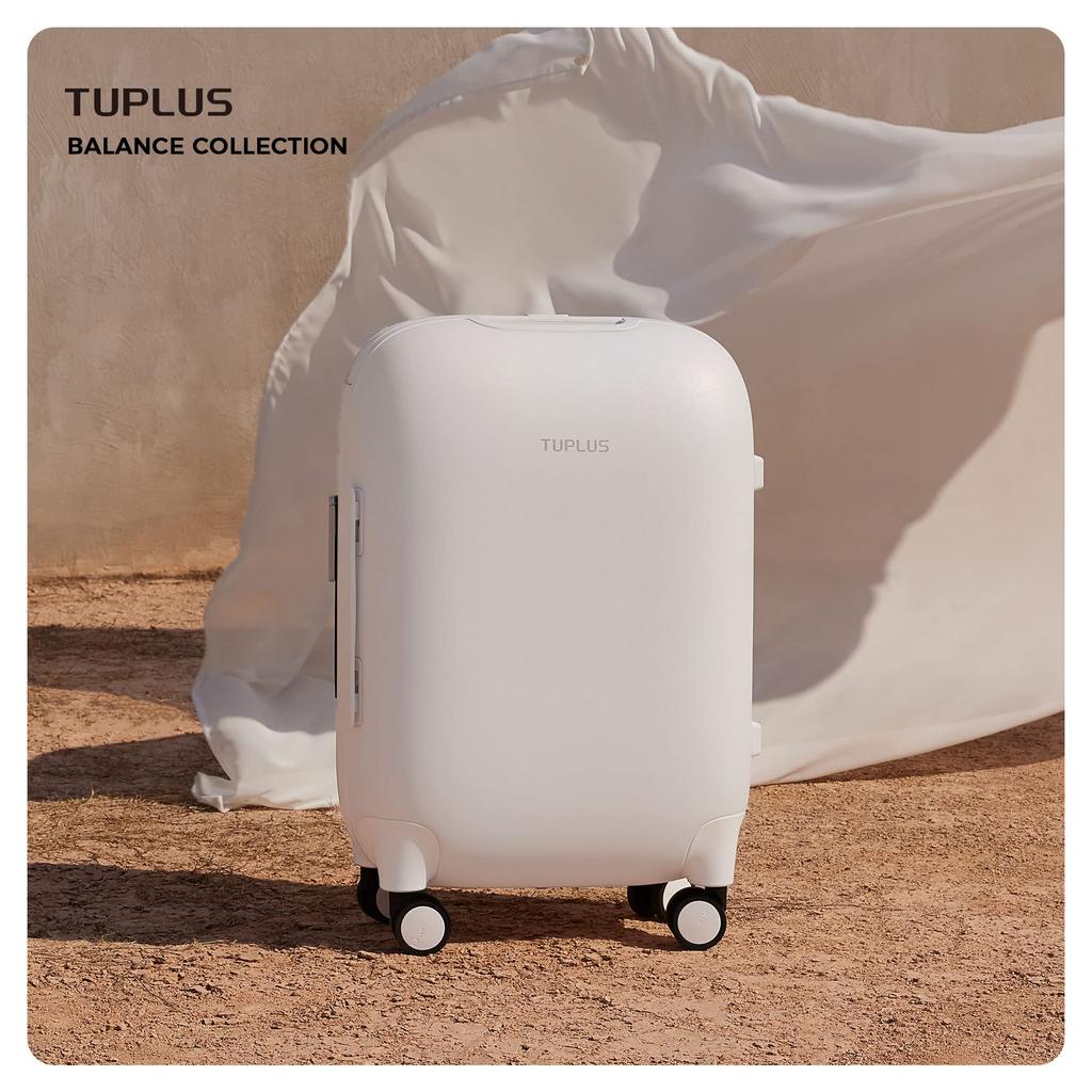 Ultra Lightweight ABS Carry Carry Quiet 8 Business Equipped with TSA Time Capsule X X 23 White [TUPLUS] Suitcase, Case, Carry-on Bag, Wheels, Travel,