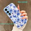 Чехол в китайском стиле с цветами для Samsung Galaxy S26 S25 S24 S23 S22 FE Ultra Plus Стеклянное покрытие ощущение голого корпуса для женщин