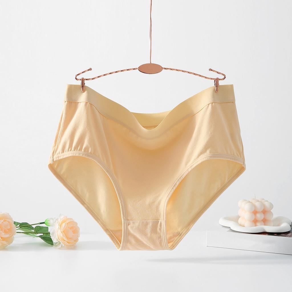 Large Size Underwear Solid Color Women's Pants Breathable Cotton Underwear Women's