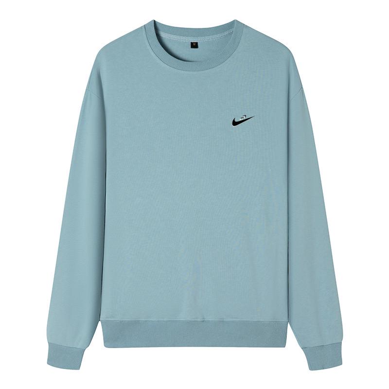 Мужская толстовка-пуловер с длинным рукавом, круглым вырезом, из махровой ткани, весна-осень 2024