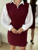 New hot-selling trendy women's clothing V-neck sleeveless solid color evening dress slim-fitting sexy versatile dress