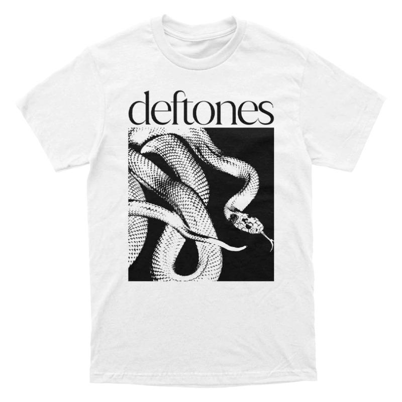 Альтернативный метал - Экспериментальный рок-бэнд Deftones - Американская ретро-повседневная хлопковая футболка с коротким рукавом