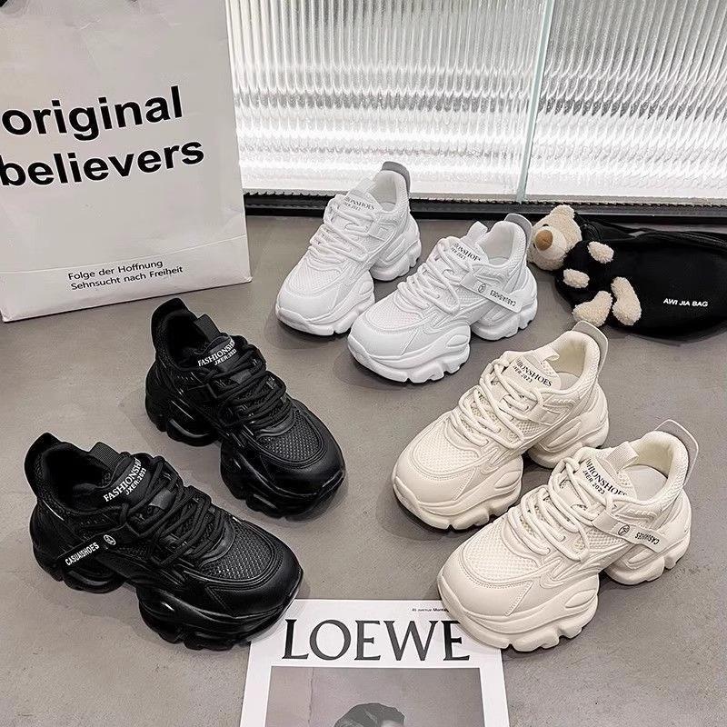 Обувь женская летняя обувь для папы женская 2025 новая обувь на платформе белые туфли дышащая сетка повседневная спортивная женская обувь