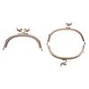 1Pc 12.5Cm Bird Head Embossed Antique Bronze Metal Purse Frame Bag Kiss Clasp Handle Diy Arc Lock Bag Accessories
