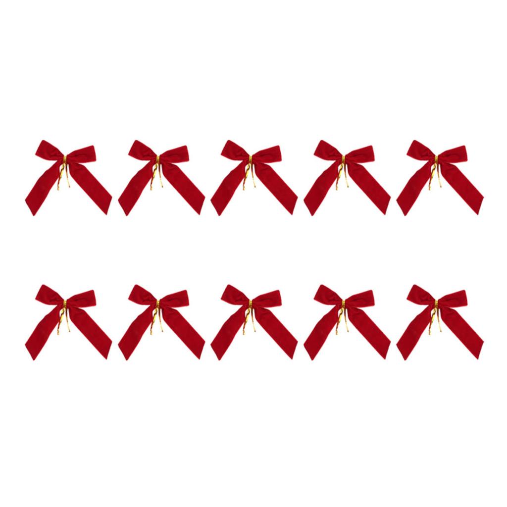 Small Velvet Christmas Bows for Christmas Tree  Wreath  Gift Wrapping  Crafts  Wedding  Party  Home Decor