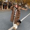 Autumn Winter Thicken Warm Parka Women Casual Sweety Solid Color Big Pocket Loose Hooded Coat Jackets Outwear