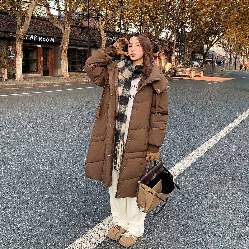Autumn Winter Thicken Warm Parka Women Casual Sweety Solid Color Big Pocket Loose Hooded Coat Jackets Outwear