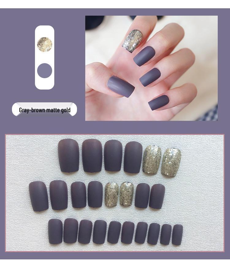 Youduo Wearable Detachable False Nail Set - Ready-to-Wear Nail Art for Any Occasion.