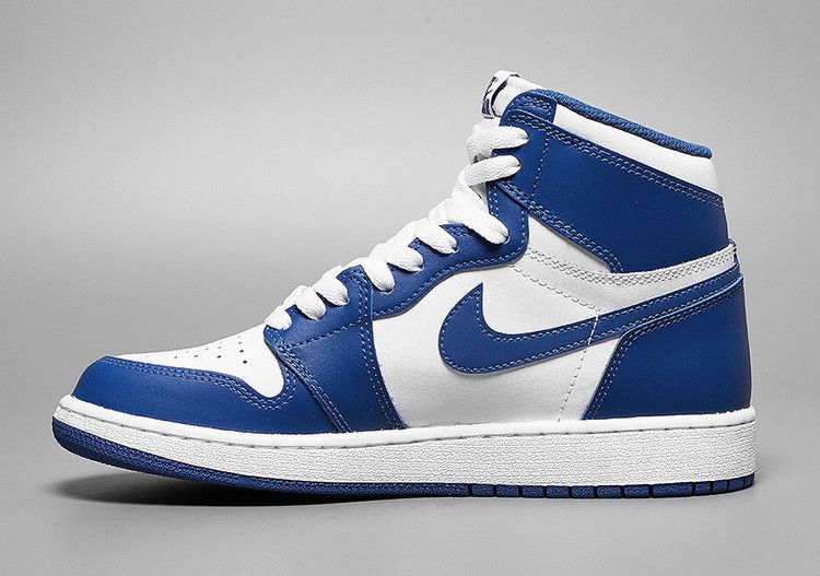 Kids' Sneakers Nike Jordan 1 Retro Storm Blue (GS) Blue/White-Storm Blue