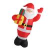 1,5 м Длинный Рождественский надувной светящийся Санта-Клаус взрывается украшением двора на праздничную вечеринку