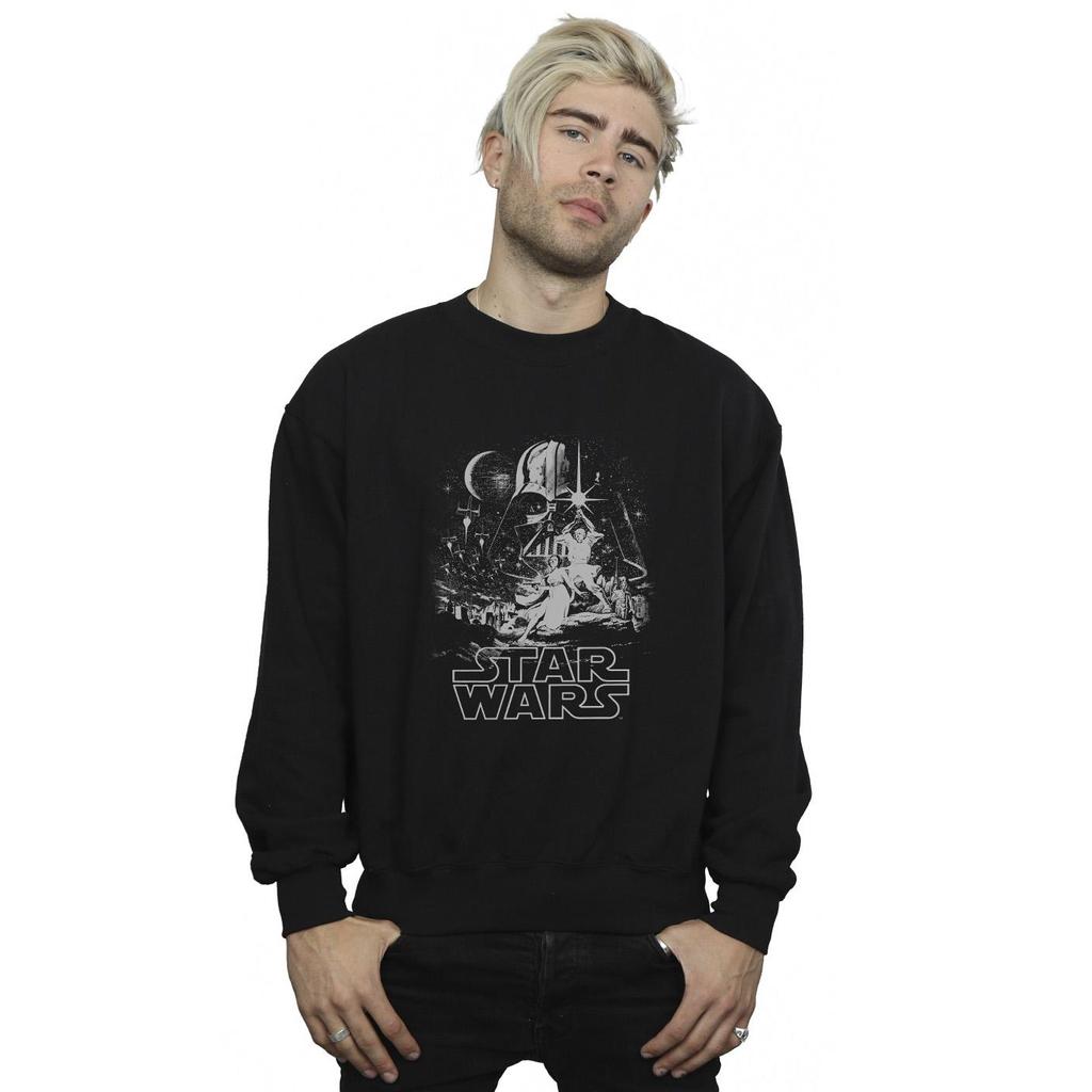 Star Wars Mens New Hope Poster Sweatshirt