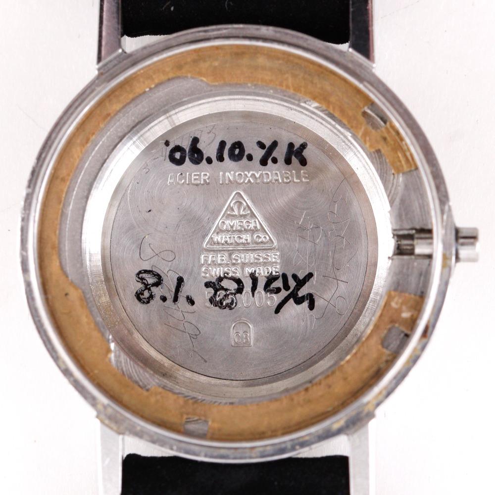 Omega Часы De Ville 565.005 De Ville Серебряный СеребристыйЦиферблат Нержавеющая сталь/кожа Механические Автоматические Аналоговый дисплей Женские Б/у
