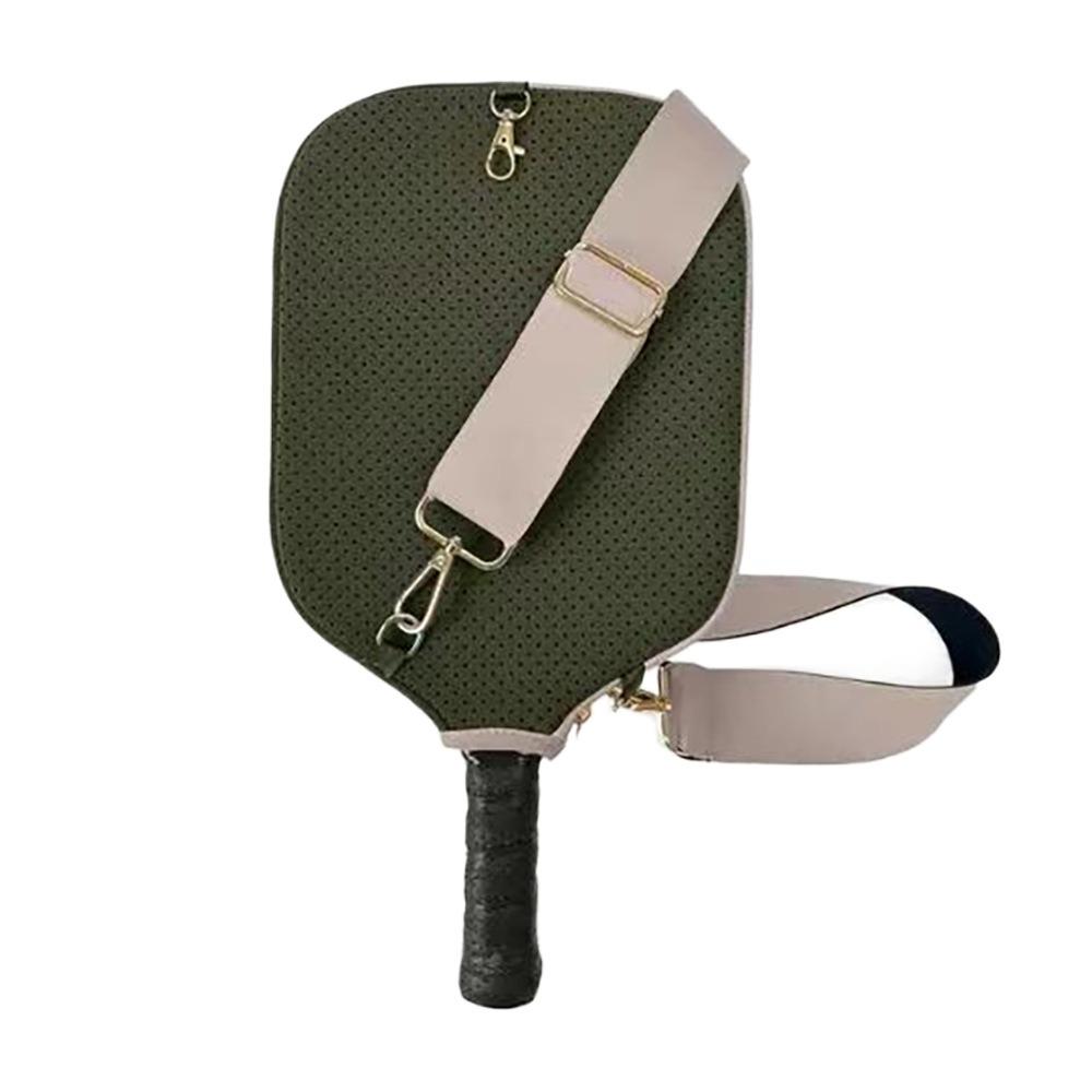Neoprene Pickleball Racket Sleeve Single Shoulder Strap Pick Case Protector  Indoor Outdoor