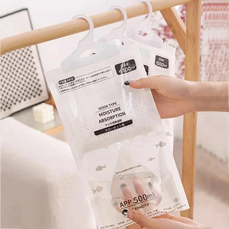 Large Hanging Dehumidification Bag Household Water Absorption Moisture-Proof Mildew-Proof Desiccant for Air Purification