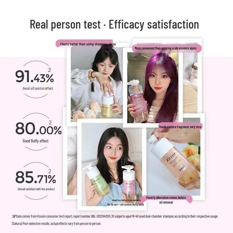 Kustie Rose Dual Chamber Shampoo & Conditioner Set