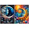 Diamond Painting Mosaic Painting Sun Moon Water Diamond Picture Women 5DDIY Crystal Cross Embroidery Home Decoration2004