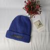 Hat Women's Winter Simple Trendy Knitted Hat Fashion Letter Face Small Wool Hat Autumn and Winter Baotou Cold Hat Men