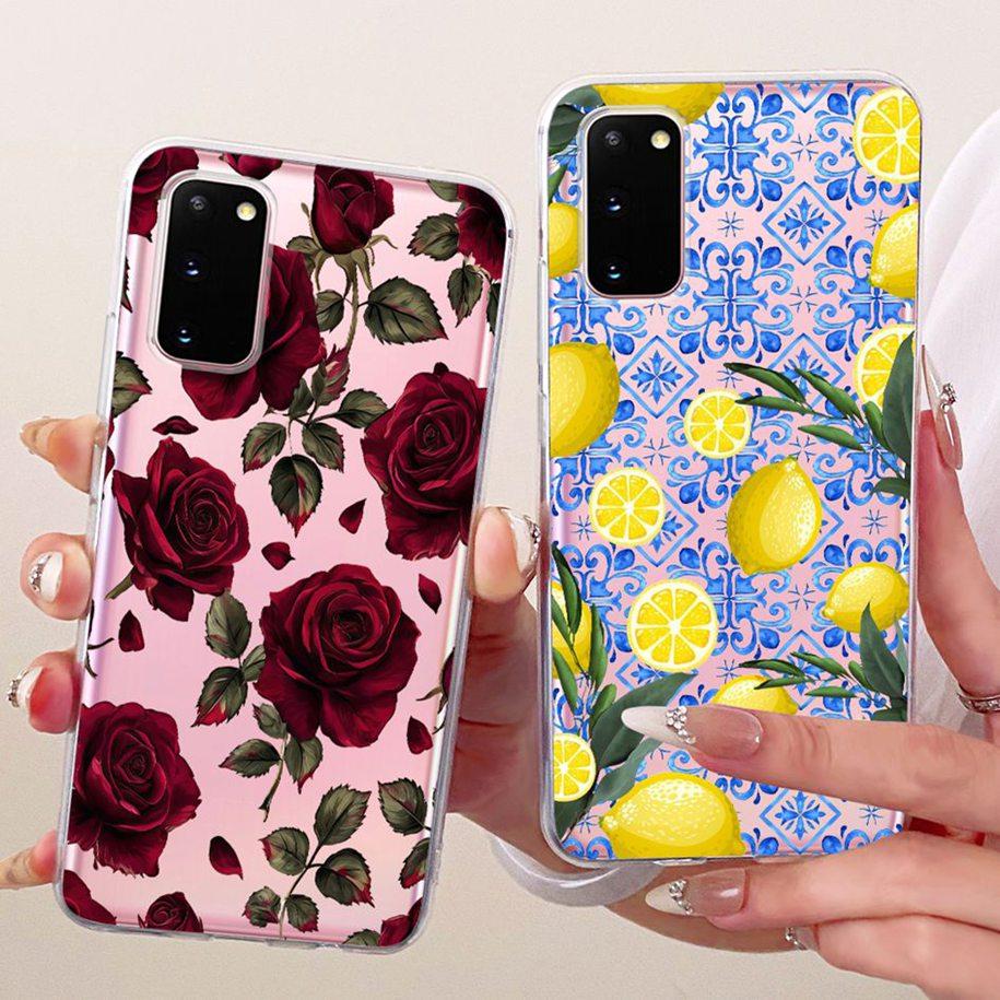 For Samsung Galaxy S20 Plus Case Fashion Butterfly Flower Soft Clear Silicone Back Phone Cover For Samsung S20 Ultra S 20 Bumper