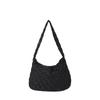 Internet Celebrity Fashion Small Fresh Leisure Bag 2025 Autumn and Winter Rhombus Embroidery Thread Shoulder Underarm Bag Simple Women's Bag Foreign 