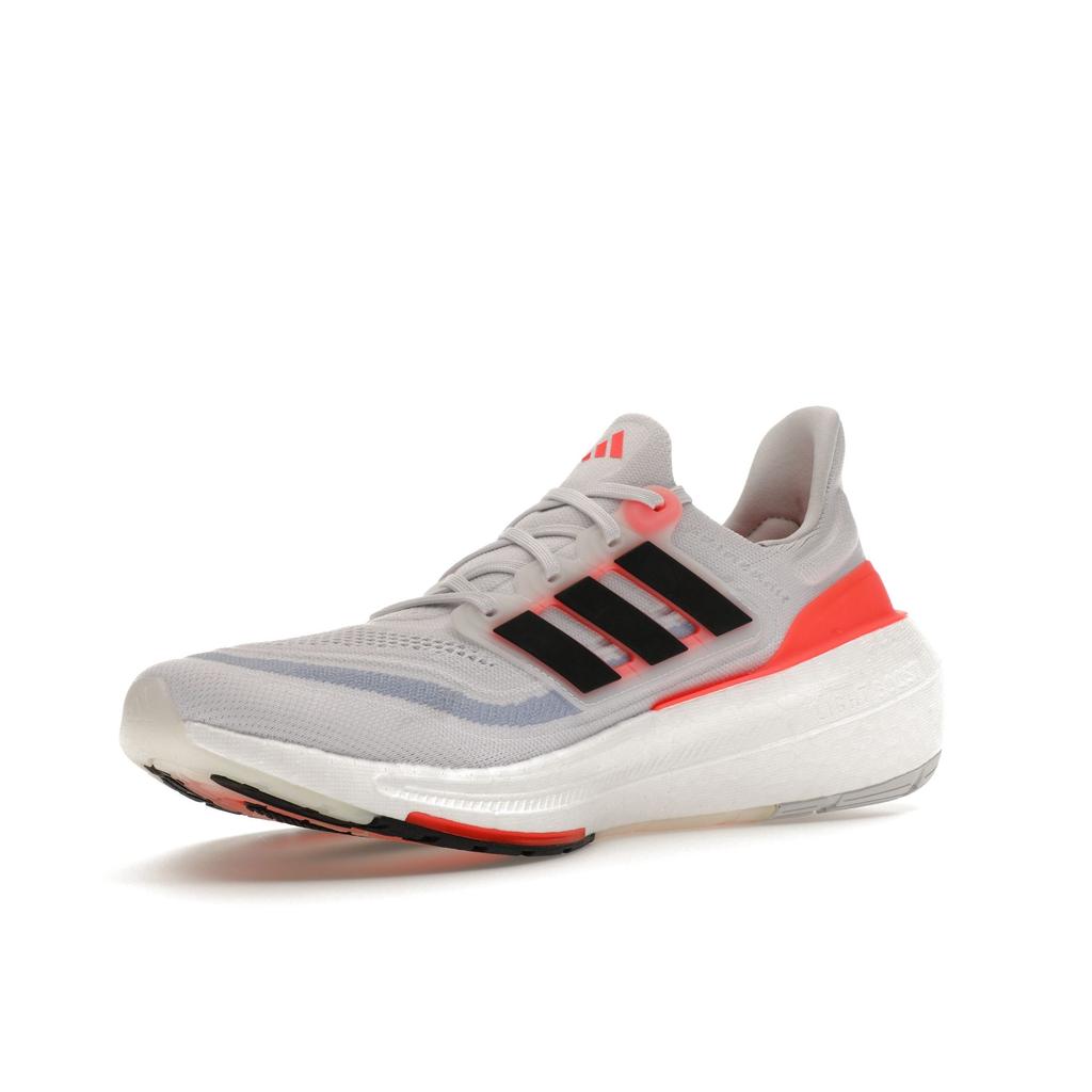 Adidas UltraBoost Light White Solar Red Кроссовки унисекс Cloud-White Core-Black HQ6351