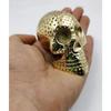 Brass Skull Style Paper Weight Table Desk Decorative