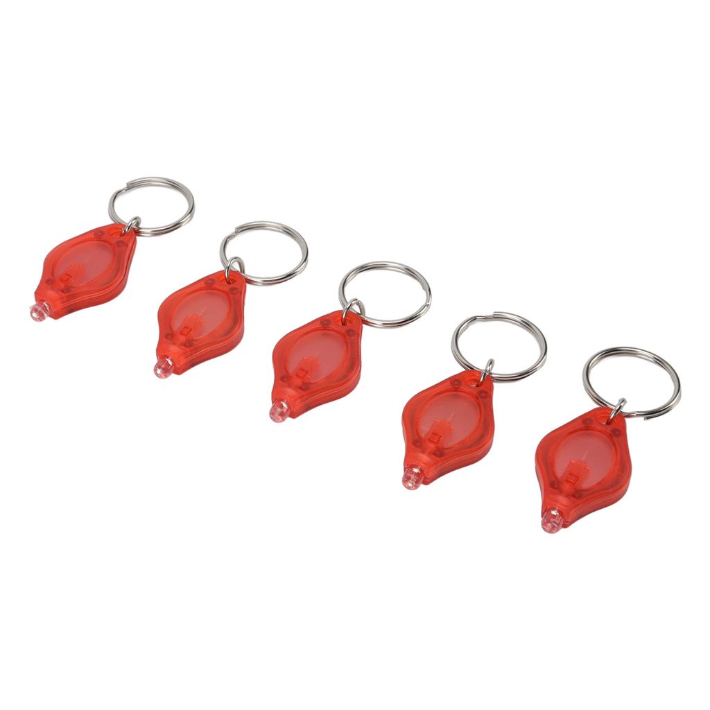 5шт мини светодиодный брелок фонарик портативный брелок фонарик для ювелирных изделий обнаружение красного света