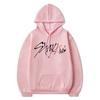 Худи K-pop Stray Kids Унисекс Оверсайз Толстовка на флисе с карманом Уличный стиль Повседневный Свитшот с длинным рукавом