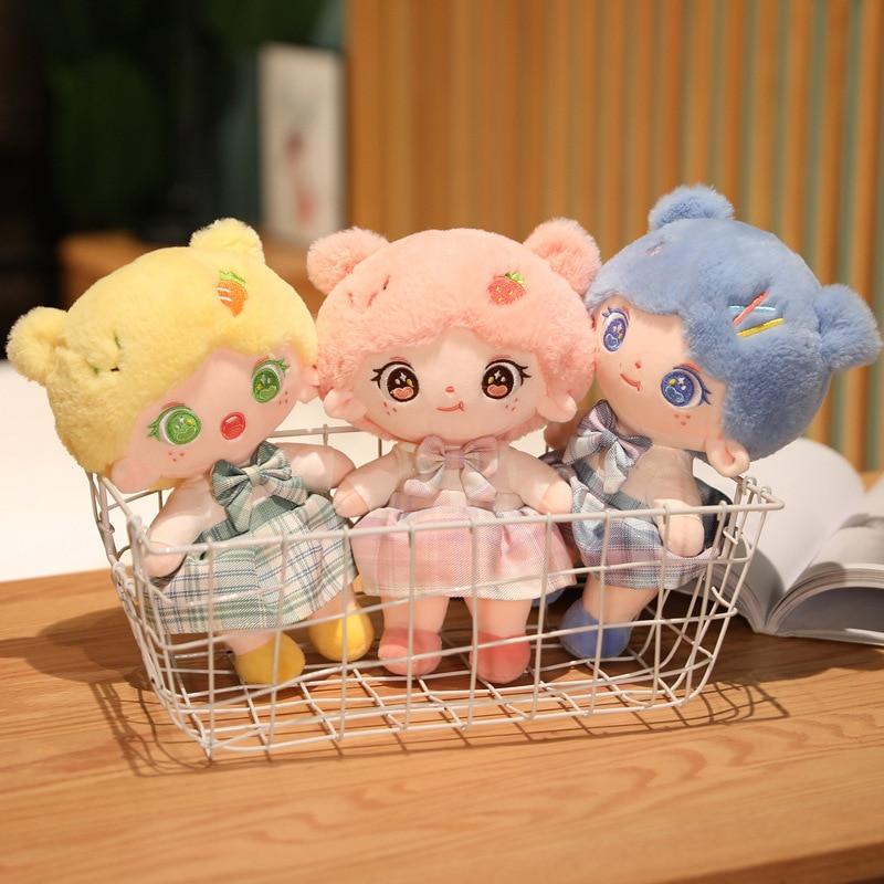 1 шт. 25/35 см Kawaii одежда куклы милые маленькие девочки плюшевые игрушки мягкая мультяшная подушка хороший день рождения Рождество Brinquedos